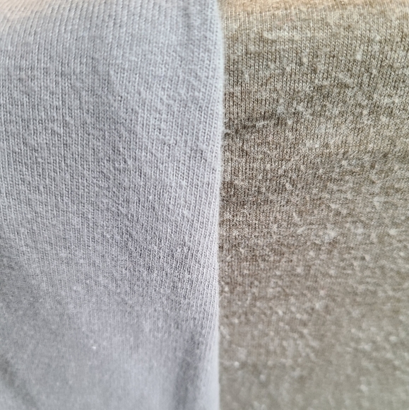 Gray/army green cap sleeved t-shirt, 1X - Picture 3 of 3